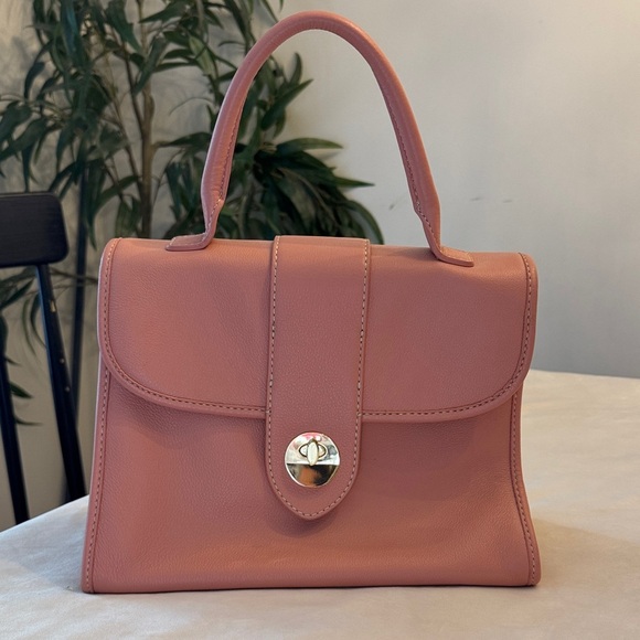 Nearly New! Talbots Pink Leather Bag - Picture 2 of 14